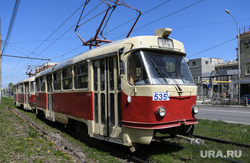 Виды Екатеринбурга, трамвай, маршрут15, улица титова