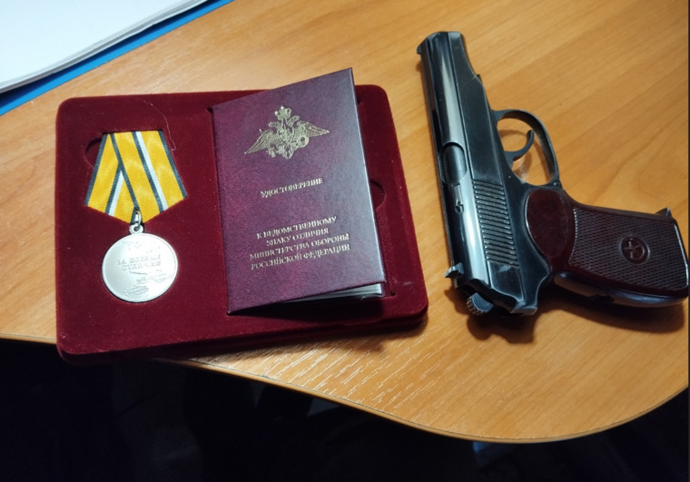 Курганский боец получил медаль «За боевые отличия» в зоне СВО