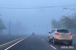 Туман на автодороге М5. Челябинск, трасса, м5, дорога, туман, метеоусловия, м-5