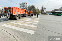 Первомайский концерт в ЦПКиО им. Гагарина. Челябинск , пешеходы, перекрытие движения, ограничение движения