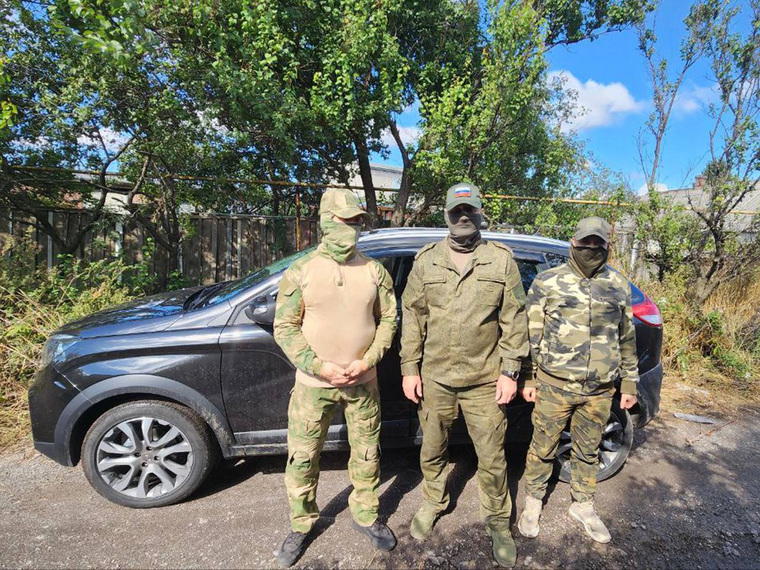 Один из автомобилей поступил в распоряжение бойцов батальона «Росомаха»