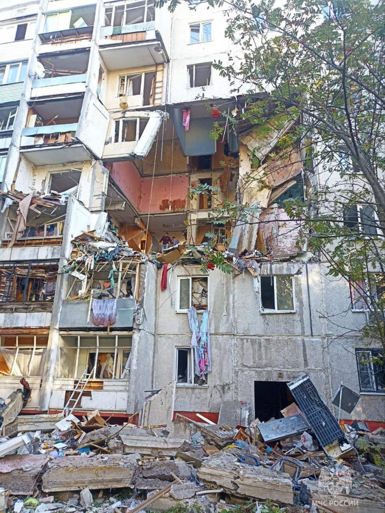 Последствия взрыва газа в Балашихе