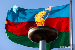 Виды города Баку, Республика Азербайджан. Баку, флаг азербайджана, азербайджанский флаг, баку