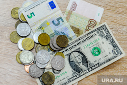 Dollar.  Chelyabinsk, bills, coins, ruble, euro, currency, money, dollar