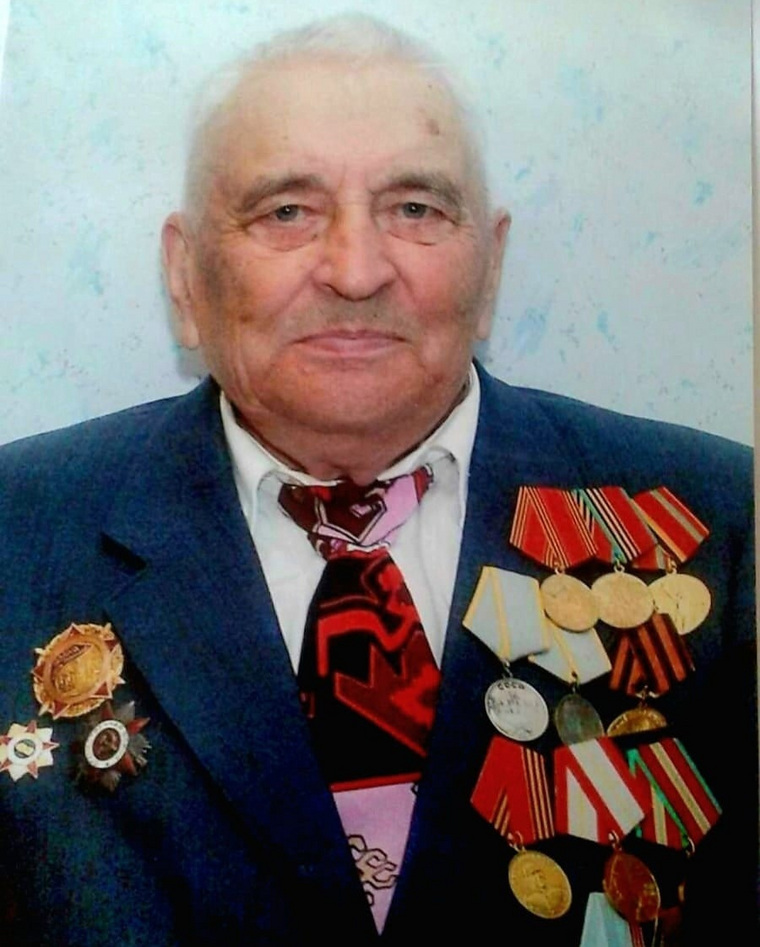 Ветеран ВОВ Андрей Половинкин имеет награды за боевые заслуги, за победу над Германией