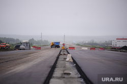 Пресс-тур на строящийся участок Екатеринбургской кольцевой автодороги (ЕКАД). Екатеринбург, ремонтные работы, строительство дороги, екад, трасса, дорога