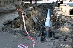 Замена труб на участках дорог Курган, траншея, замена труб