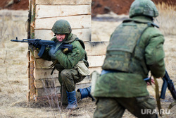 Боевое слаживание мобилизованных на Чебаркульском полигоне ЦВО. Челябинская область, учения, армия, военные, солдаты, оружие, вооружение, война, бойцы, боевые действия, полигон, сво, боевое слаживание
