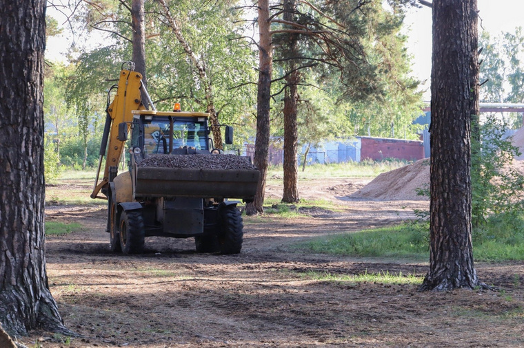 Строительство экопарка в Рябково продолжается