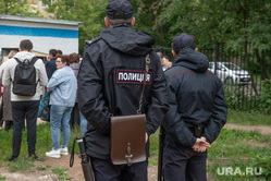 Пикет жителей на улице Цветная. Пермь, патруль полиции