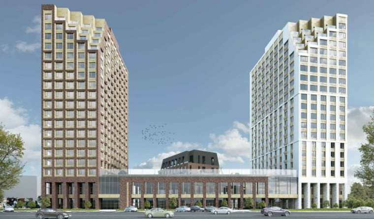 Согласно проекту планируется построить два 8-этажных и два 16-этажных дома