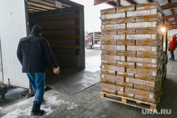 Уральские таможенники передали 33  тысячи пар обуви  в  социальные учреждения. Челябинск, погрузка, конфискат, склад таможни