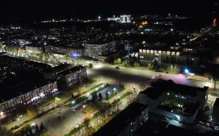 В городе Шадринске меняют уличное освещение