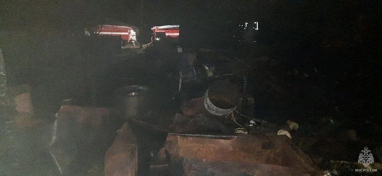 Пожар удалось локализовать во втором часу ночи