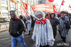 7 ноября. 2014 год. Тюмень, казанцева тамара, митинг кпрф
