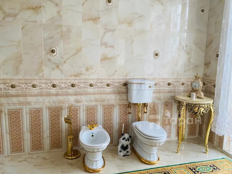 В доме, который продают в Шадринске, установлены позолоченные унитазы