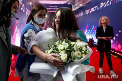 Чествование олимпийской сборной в ВТБ Арене. Москва, спортсмены, команда россии, олимпийская сборная, олимпийцы, валиева камила