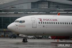 Civil aviation aircraft at Sheremetyevo International Airport named after A.S.  Pushkin., airport, civil aviation, airplane, Russian airline, Boeing 737-900