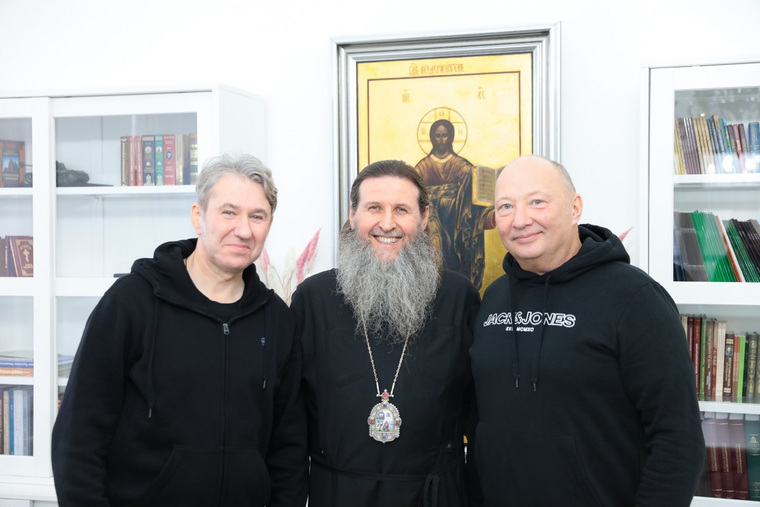 Артисты Юрий Гальцев и Юрий Михайлик приехали в Курган и встретились с митрополитом Даниилом