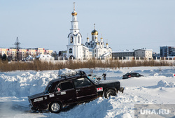 Этап зимнего чемпионата ХМАО по дрифту «ICE BATTLE UDF». Сургут, храм преображения господня