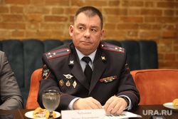 Пресс-завтрак начальника «Южный Урал» Владимира Муравьева и начальника УГИБДД УМВД России по Курганской области Михаила Чебыкина. Курган, михаил чебыкин