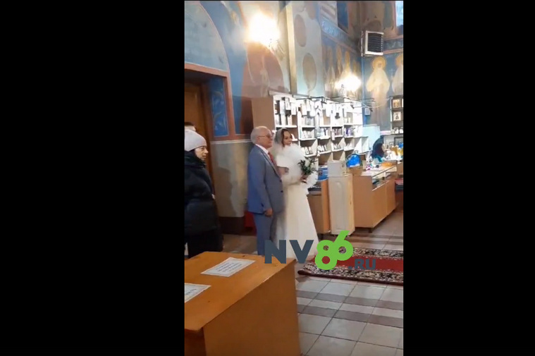 Венчание Гончарука в церкви