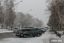 Снег в городе. Курган, мокрый снег, снег в городе