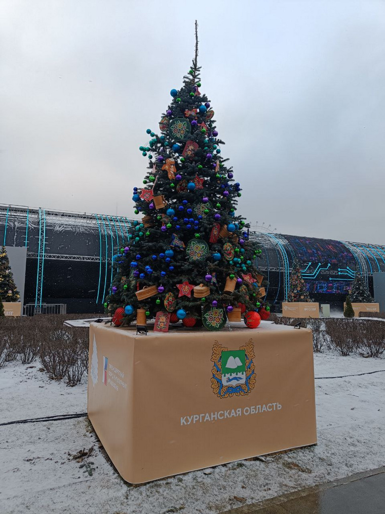 Курганскую елку на выставке «Россия» украсили после публикации