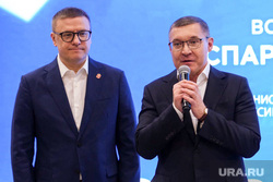 Алексей Текслер и Владимир Якушев на выставке "Россия" на ВДНХ. Москва, якушев владимир, текслер алексей