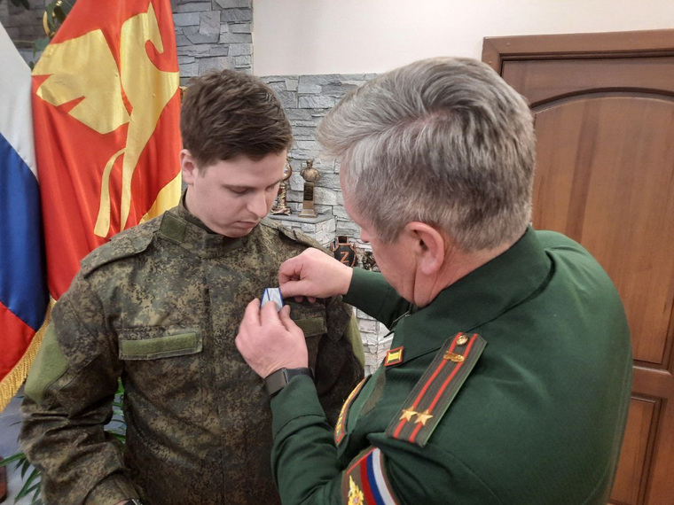 Данила Селищев отличился в ходе передислокации войск