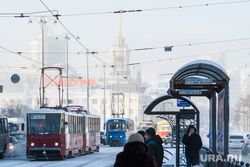 Морозы в Екатеринбурге, пробка, общественный транспорт, город екатеринбург, проспект ленина, трамвай, транспортная реформа
