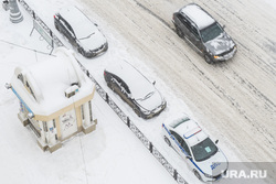 Виды Екатеринбурга, машина дпс, зима, правила дорожного движения, обочина, дорога в снегу, зимняя дорога, пдд, автомобили