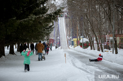 Парк Маяковского (ЦПКиО) зимой. Екатеринбург, парк маяковского, зима, цпкио, ледяная горка, отдых