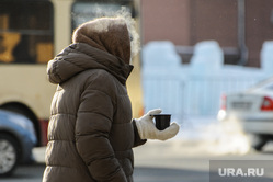 Городские зарисовки. Челябинск, снег, пенсионер, пешеход, зима, нищая, бедность, побирушка, мороз