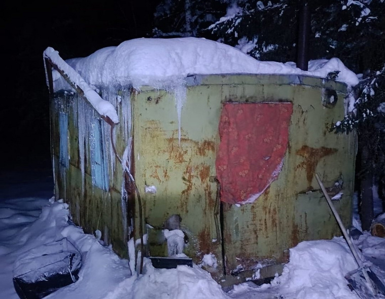 Бензопила перестала заводиться — и топить печку в вагончике стало нечем