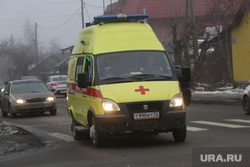 Туман. Тюмень, туман, машина скорой помощи, машина скорой медицинской помощи, скорая помощь