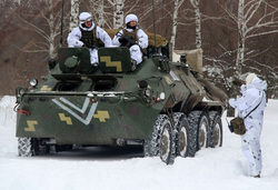 Вооруженные силы Украины. stock, бтр, зима, маскхалат, всу, украинские военные,  stock
