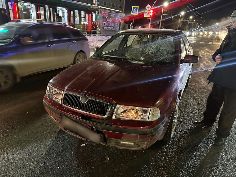 Водитель сидел за рулем Skoda Octavia
