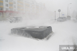 Метель. Салехард, снег, зима, метель
