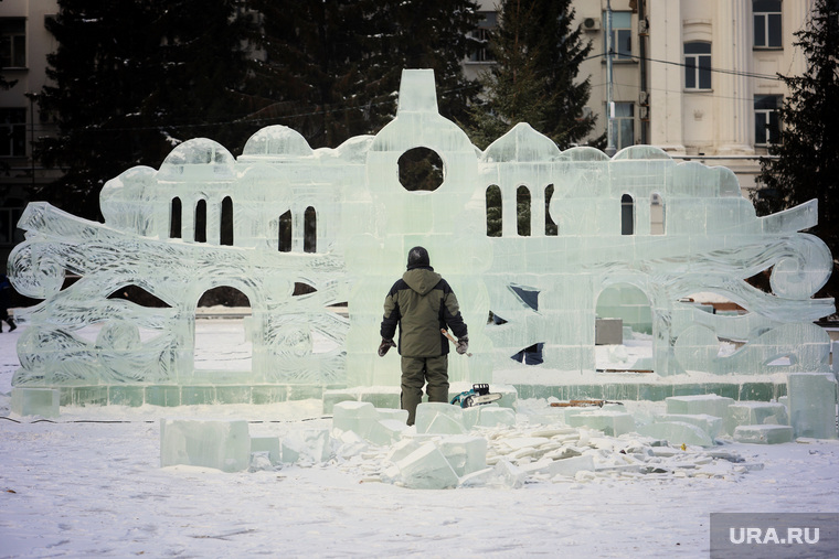 Ледовый городок. Курган