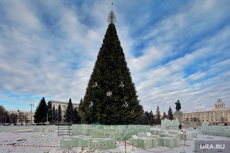 Ледовый городок. Курган