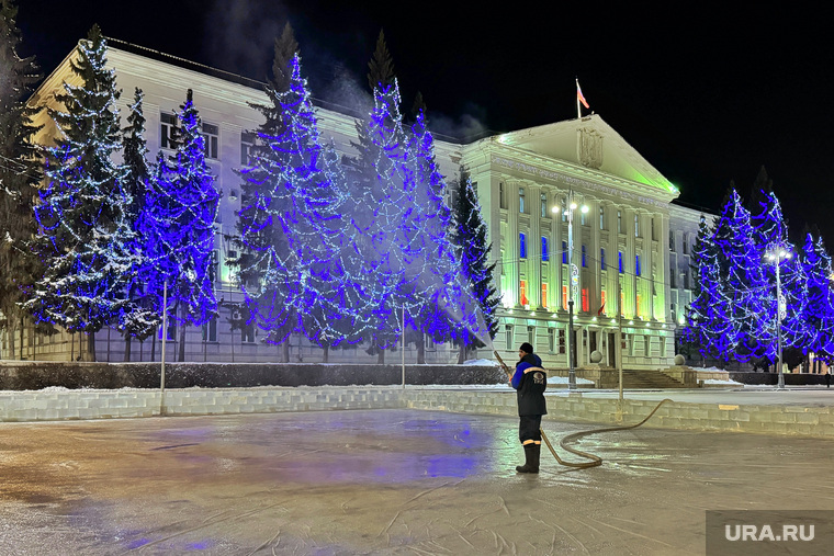 Ледовый городок. Курган