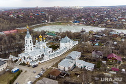 Виды города. Пермь, свято троицкий стефанов мужской монастырь, мотовилихинский пруд зимой
