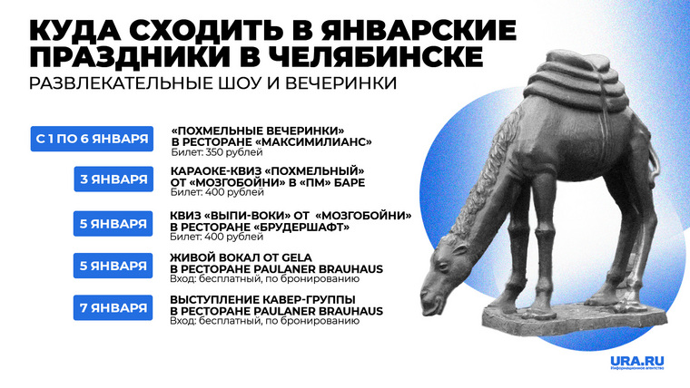 Вечеринки продолжатся в части баров и ресторанов Челябинска 1 января