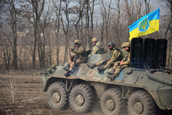 Вооруженные силы Украины. stock, бтр, военные, украина, флаг, всу, stock