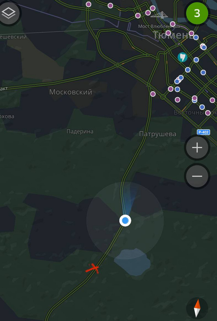 Место аварии