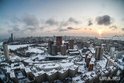 Виды Екатеринбурга  , зима, город екатеринбург, закат, пруд ольховский, жк ольховский парк, улица машинистов