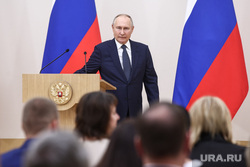 Владимир Путин на приветствии членам избирательных комиссий. Москва, путин владимир