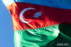 Виды города Баку, Республика Азербайджан. Баку, флаг азербайджана, азербайджанский флаг