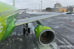 Аэропорт. Магнитогорск, S7, зима, взлет, турбина, самолет